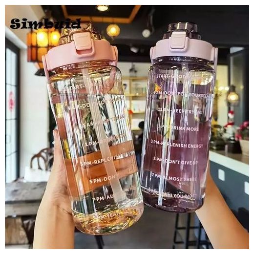 2 Litres Water Bottle Motivational Bottle 1 Piece