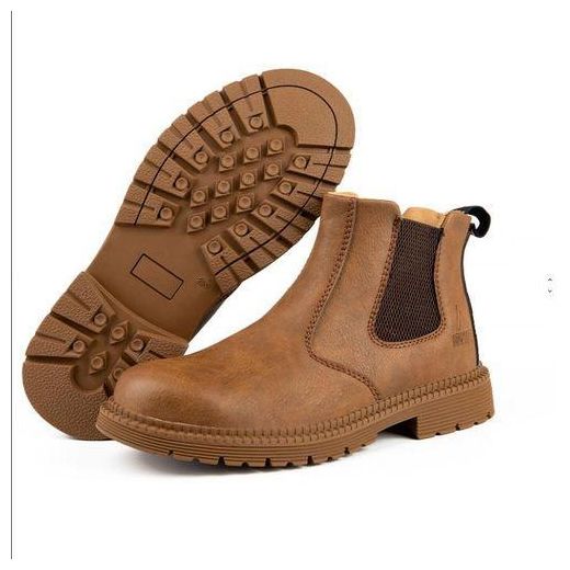 Fashion Puncture-proof Insulated Shoes Anti-smashing Slip-on Safety Shoes for Welding Men Safety Work Shoes, Industrial Chelsea Safety Shoe – Slip-Resistant & Reinforced Design - image 3