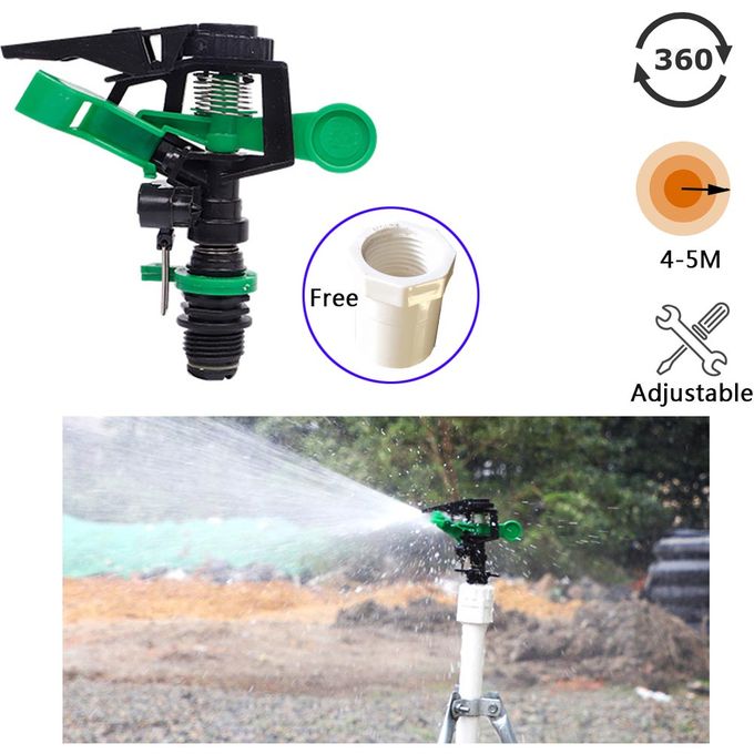 Generic Plastic Pulsating Sprinkler Long Range 360 Degree Garden Sprinkler Automatic Rotating Water Spray Lawn Irrigation Equipment Jumia Nigeria