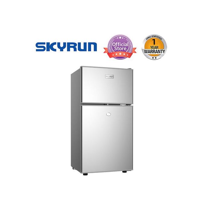 Skyrun Double Door Top Mount Fridge 70l Sliver Jumia Nigeria
