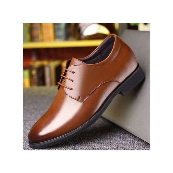 Fashion Men Lace-Up Brown Corporate Shoe | Jumia Nigeria