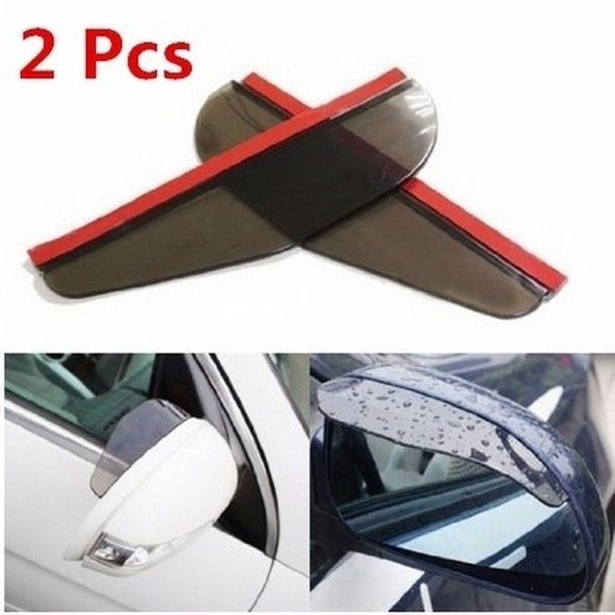 Generic 2pcs Car Side Rear View Mirror Rain Eyebrow Visor Snow Guard  Weather Shield