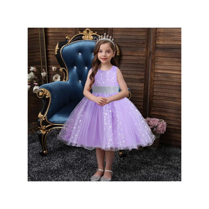 product_image_name-Fashion-Girl Children Kids New Arrival Dot Birthday Wedding Dinner Party Princess Dress Ball Gown-1
