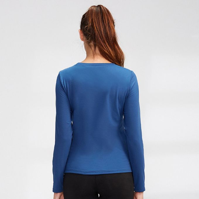 Buy Women Gym Sports Shirt Yoga Top Fitness Running Long Sleeve T-Shirt Tops  Online at desertcartINDIA