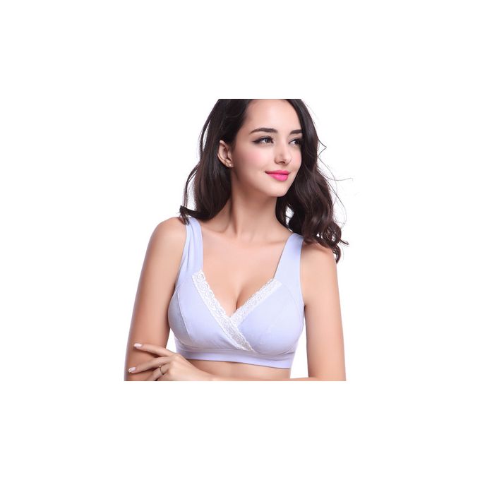 Fashion Cotton Cups Gather Fashion Nursing Bra Maternity Bra