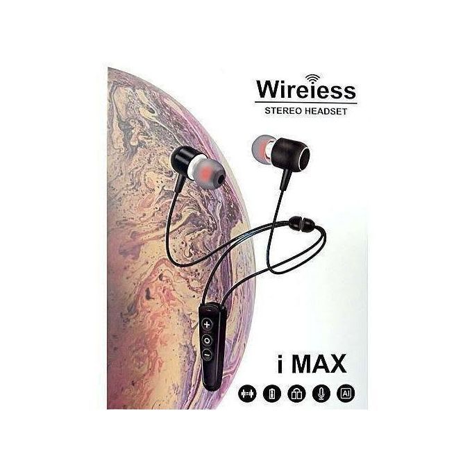 product_image_name-Imax-Bluetooth Wireless Neckband Sport Stereo Headset With Mic-1