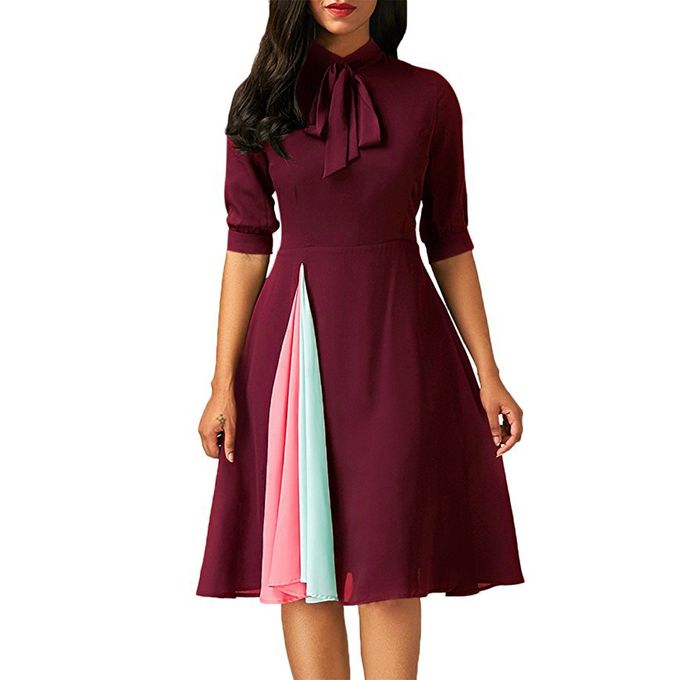 ted baker structured bow dress