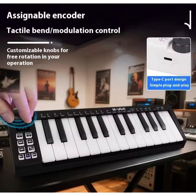 Generic Original M-vave SMK 25 Mini MIDI Keyboard