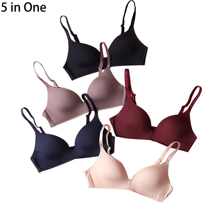 Summer light and small chest gathered comfort simple underwear push up bra