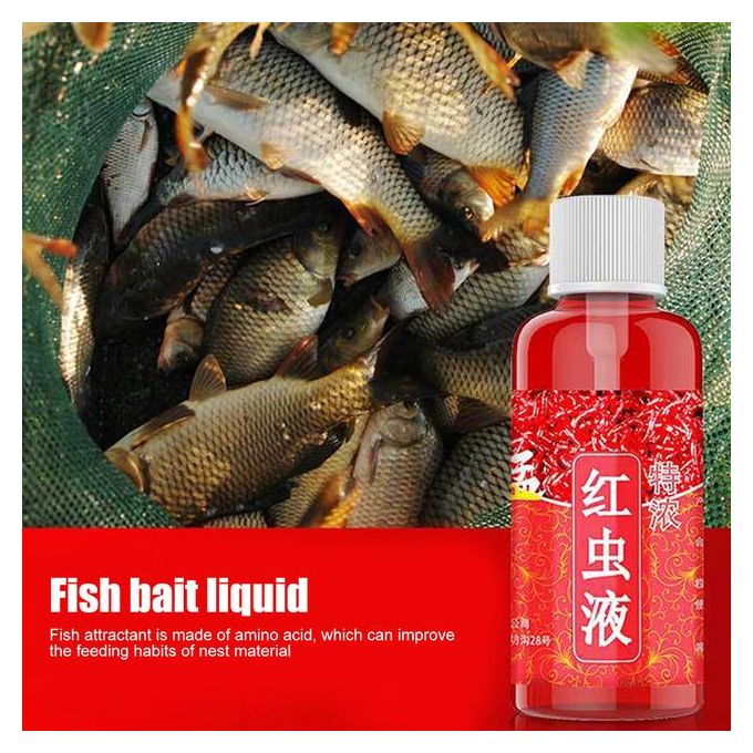 Generic High Concentration Fishbait For Trout Cod Carp Bass Strong Fish  Attractant Concentrated Red Worm Liquid Fish Bait Additive