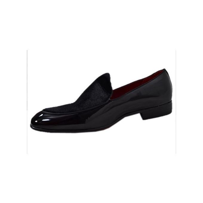 Verati Men's Suede Patterned Glossy Shoe - Black Mens Shoes | Jumia.com.ng