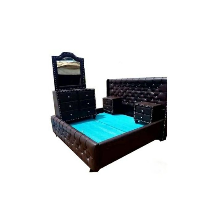 product_image_name-Generic-Padded Bed With Impression And Dresser(Lagos Only)-1