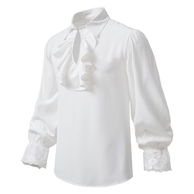 Medieval Pirate blouse white-black