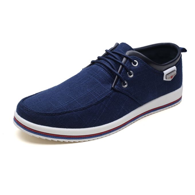 Fashion Mens Canvas Sneakers Casual Low Top Lace Up Canvas Shoes ...