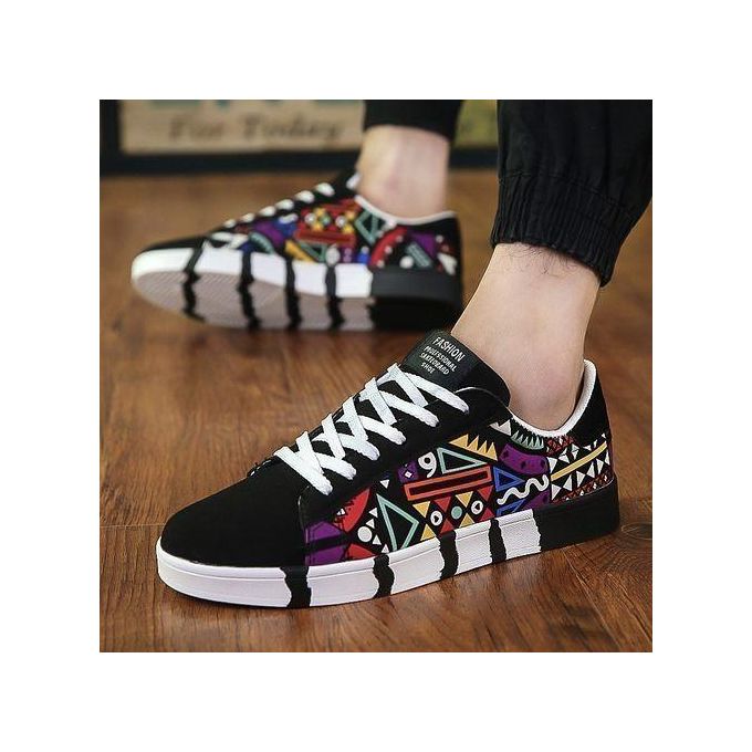 product_image_name-Fashion-Mens Casual Flat Sports Shoes Lace Up Outdoor Sneakers-1