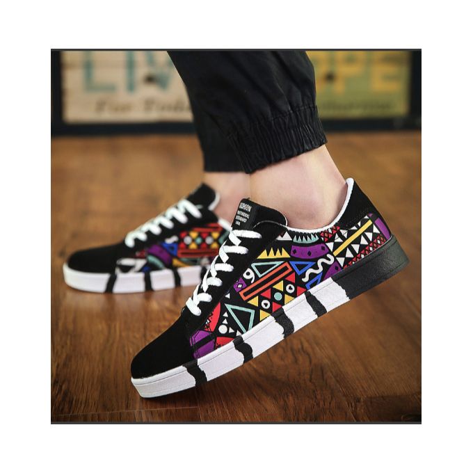 product_image_name-Fashion-Mens Casual Flat Sports Shoes Lace Up Outdoor Sneakers-1