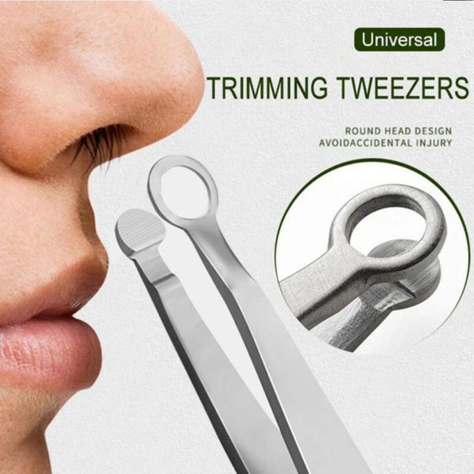 product_image_name-Generic-Stainless Steel Nose Hair Trimming Tweezers Shaving Trimmer For Nose-1