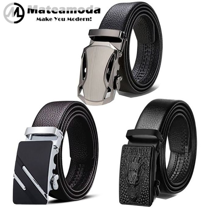 Mateamoda 3 In 1 Men Belts 3 PCS Belts Sets Automatic Buckle