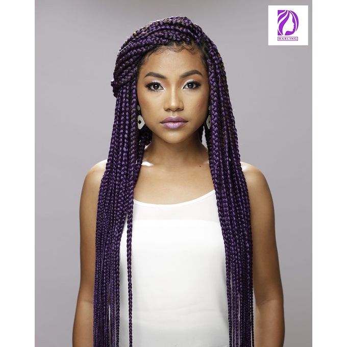 Super Star Braids Hair Extensions Purple 2 Packs