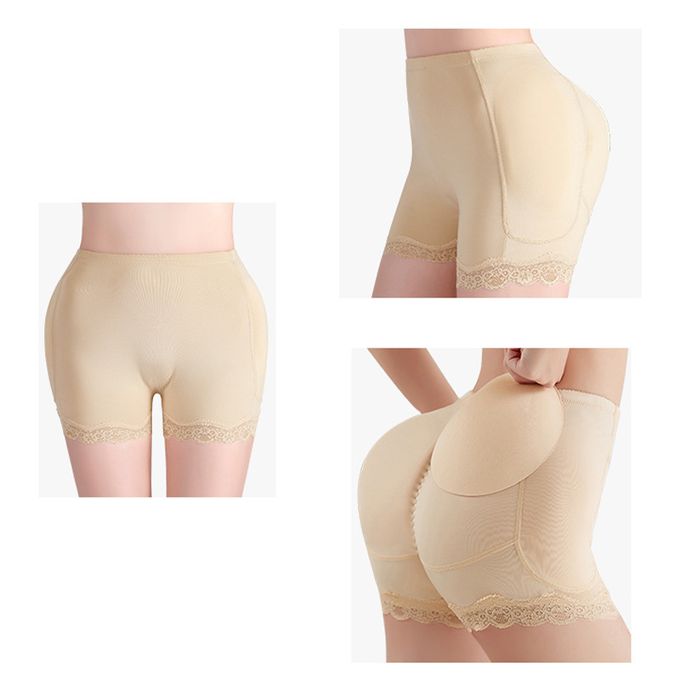 Fashion (complexion)ocks Shaper Panty Silicone Underwear Fake Ocks Padded Shapewear  Silicone Pad Panty Seamless Women Hip Up DOU @ Best Price Online