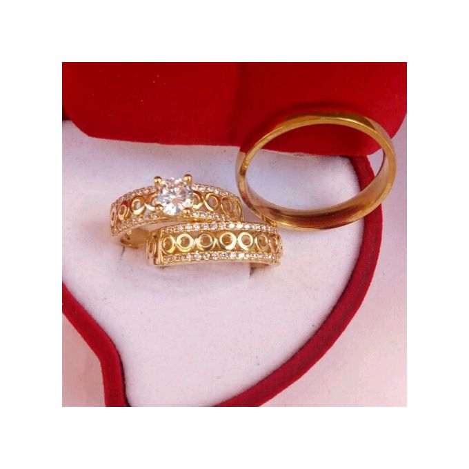 Fashion 18karat Intallian Gold Wedding Ring Jumia Nigeria