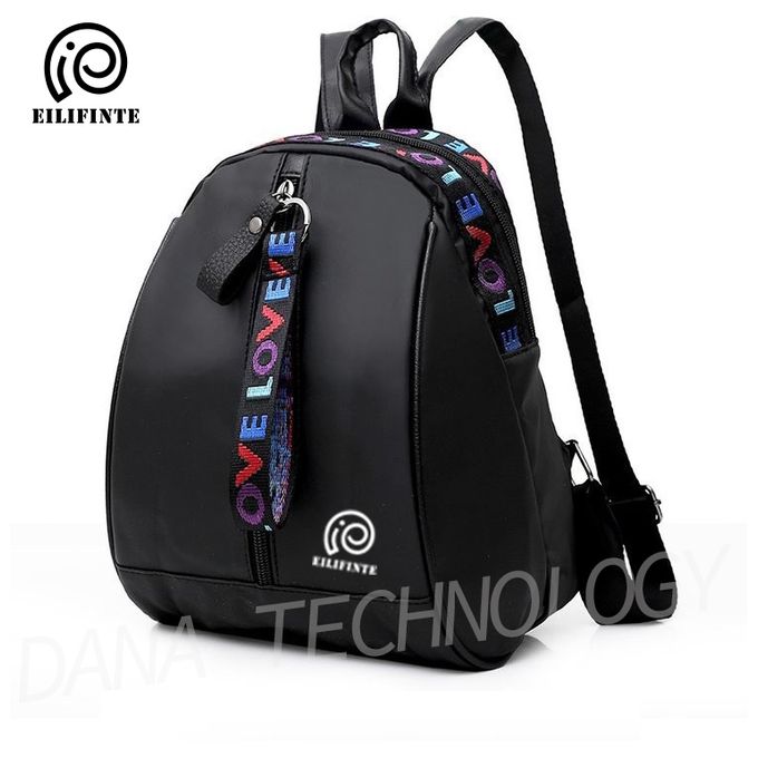 product_image_name-EILIFINTE-B03 Ladies Casual Oxford Backpack - Black-1
