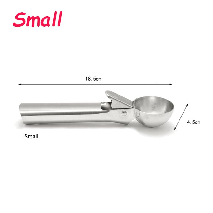 Two Size Ice Cream Scoops Stacks Stainless Steel Ice Cream Digger Non-Stick  Fruit Ice Ball Maker Watermelon Ice Cream Spoon Tool