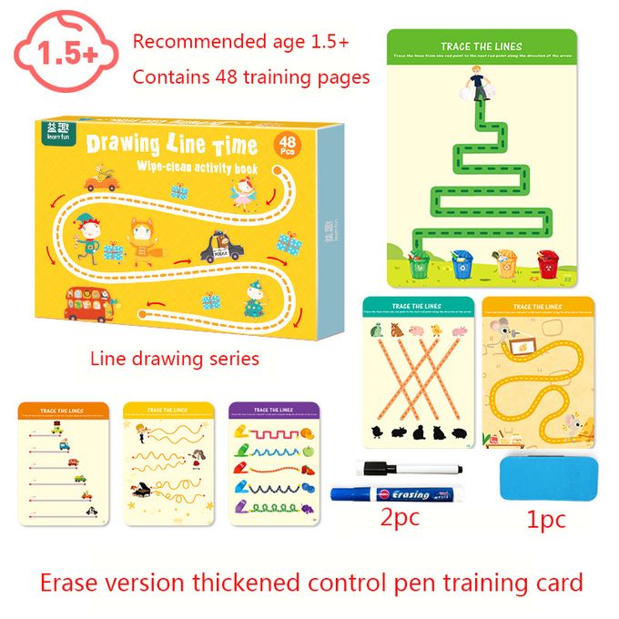 Generic Writing Training Montessori Educational Toys Drawing Set