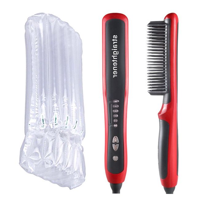 HEATING STRAIGHTENING COMB Hair Straightener Brush Men Quick Beard  Straightener £22.39 - PicClick UK