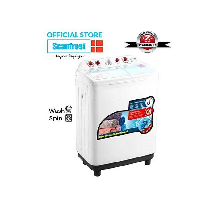 Scanfrost Large Semi Automatic Twin Tub Washing Machine Jumia Nigeria