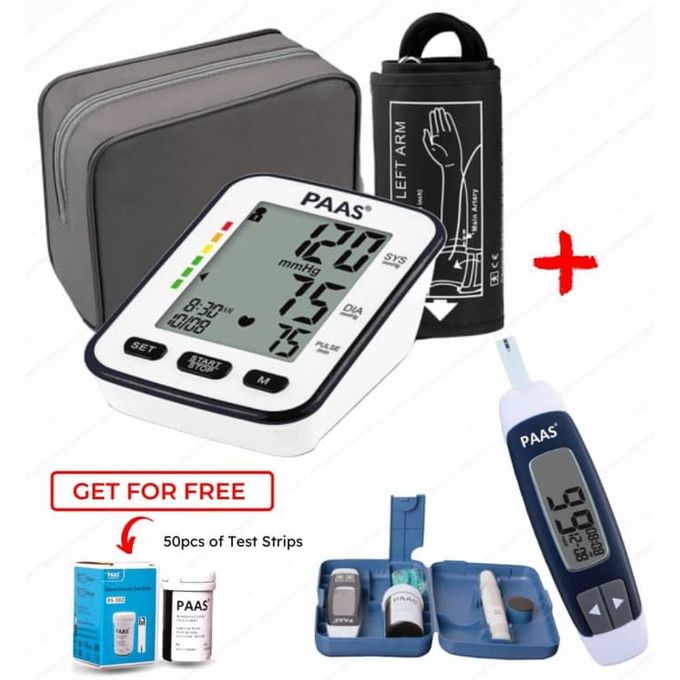 STANDARD BPCare Plus (AS-35K) Automatic Digital Blood Pressure Monitoring  Machine & with Mentor Sugar Check Glucometer Bp Monitor - STANDARD 