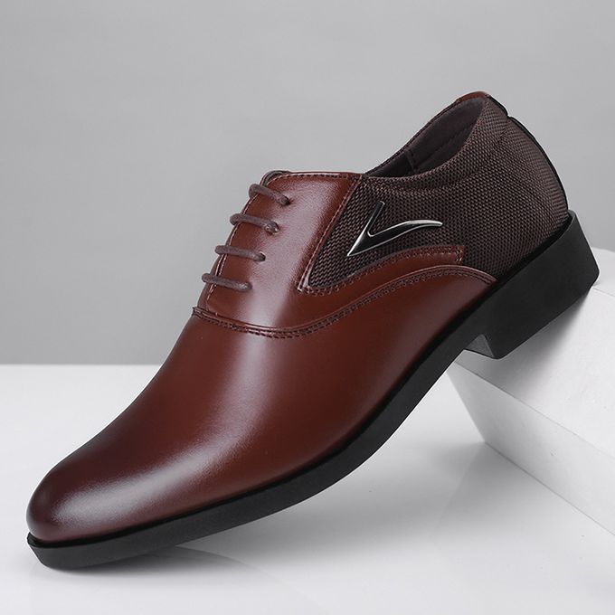 brown business casual shoes