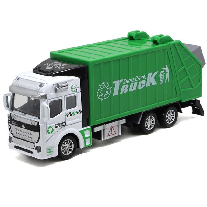 Green toy garbage on sale truck