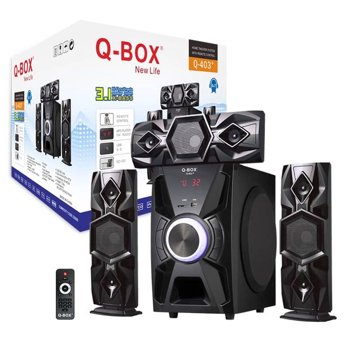 Q-BOX Heavy Duty 3.1Ch Bluetooth Home 