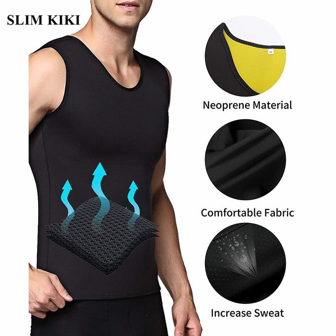 Fashion Men Waist Trainer Corset Vest Neoprene Sauna Suit Body