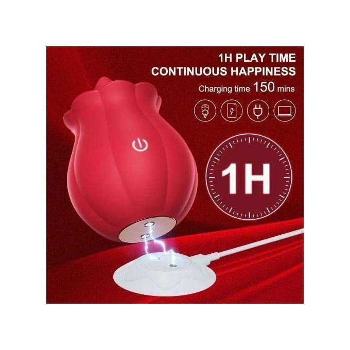 Generic Rose Licking Dildo Vibrator Nipple Clitoral