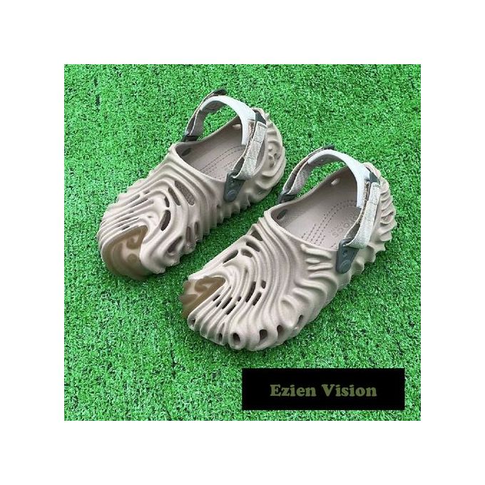 product_image_name-Crocs-Unisex Sandals Coconut Cave Shoes - Khaki-1