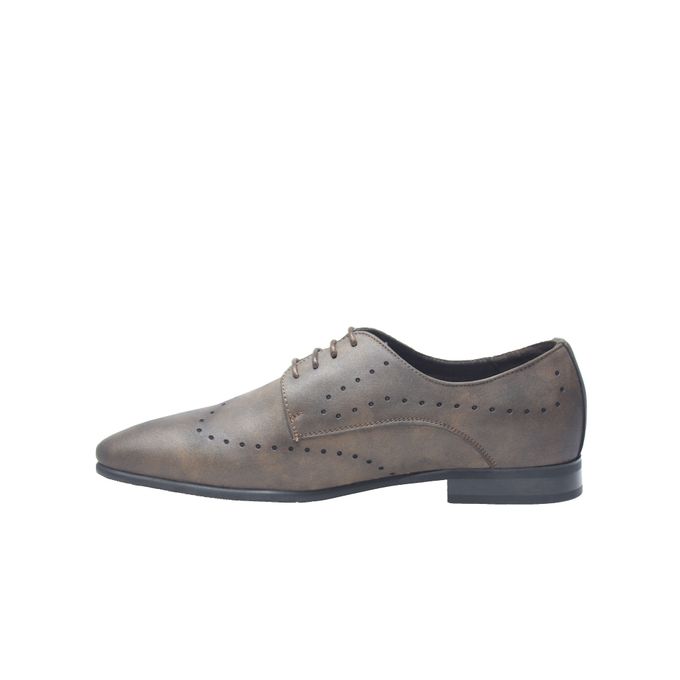 E. Mich Light Suede Brogue Shoe With 