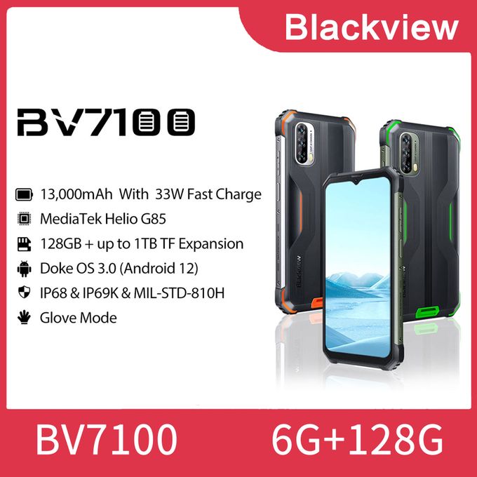 Blackview BV7100 Rugged Phone 6GB+128GB 13000mAh Andriod 12
