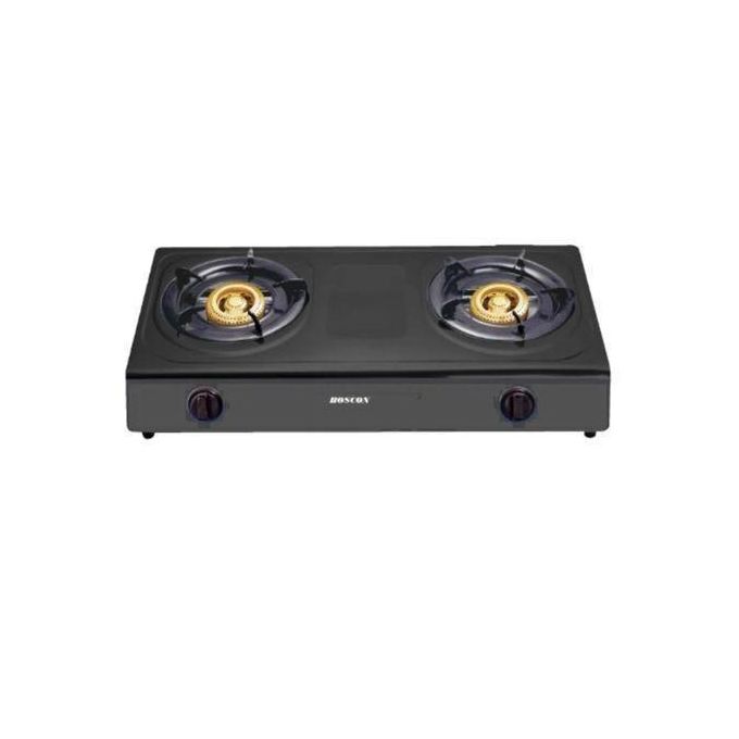 Boscon Boscon. Infrared Tabletop Tempered Glass 2 Burner Gas Cooker-Auto Ignition