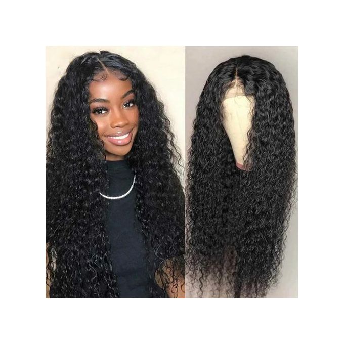 Fashion Long Water Wave Hair Wig For Women Short Curly Lace