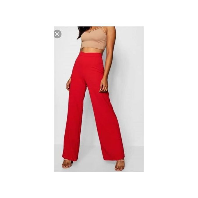 emmy design - The playful palazzo pants. Red/White stripe