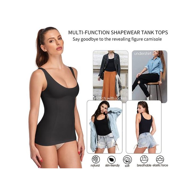 Fashion Women Waist Trainer Body Seamless Shapewear Camisole Tummy Control  Cami Slimmer Everyday Comfort Tank Top