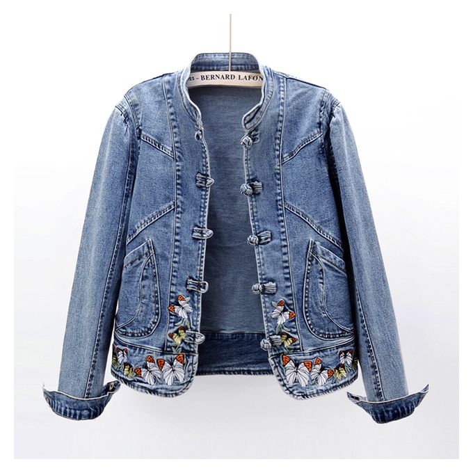Fashion Embroidered Stretch Denim 
