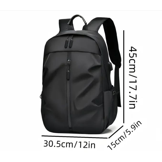 Fashion Men's Stylish Solid Color Simple Backpack