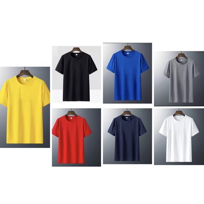 Fashion 7 Pack Quality Plain Round Neck 