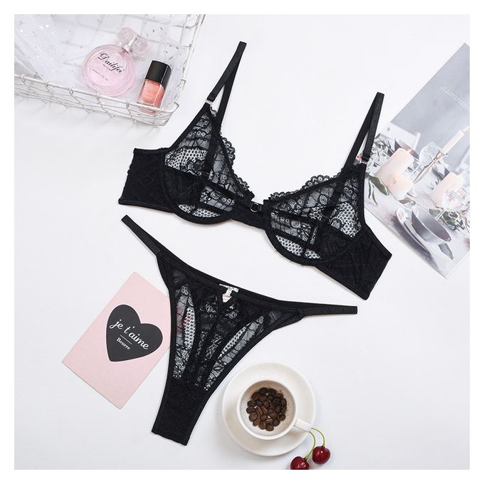 Fashion Ruffle Lace Lingerie Set Sexy Women＇s Underwear