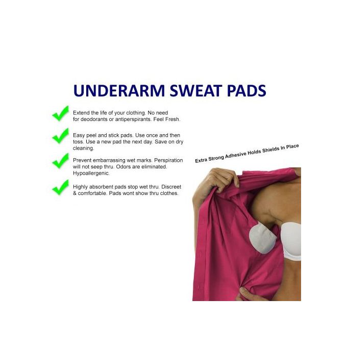 Generic 10 Sweat Pads Invisible Armpit Sweat Antiperspirant Pad