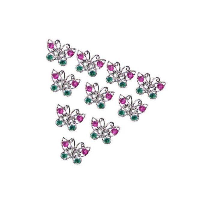 Girl's Starlet Shimmer Set of 5 192XX Multi Pearl Butterfly Rings
