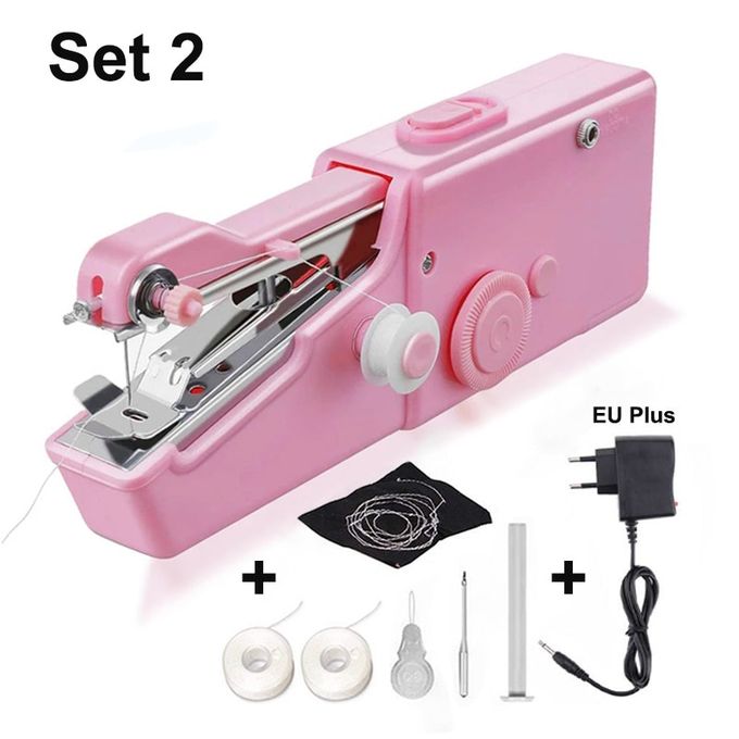 Generic Hand Held Electric MINI Sewing Machine Household Stitch Clothes Sew  Work Set Portable Manual Sewing